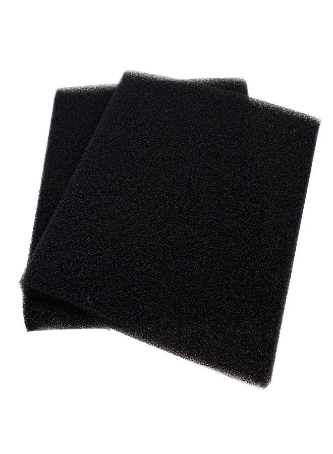 AQUANEAT 2 Pack Aquarium Bio Sponge Filter Media Pad Cut-to-Size Open Cell Foam Sheet for Fish Tank Sump (9" x 9" x 0.5") Black - Image 1